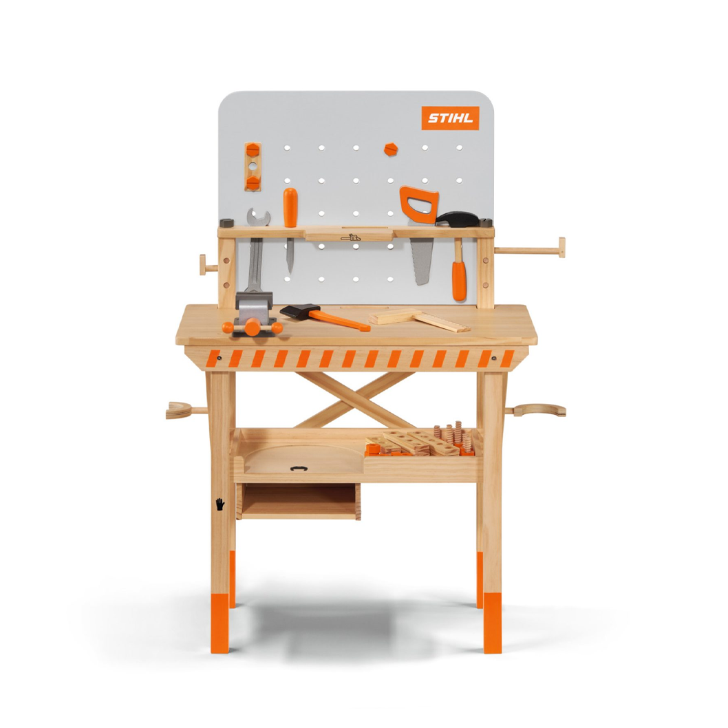 STIHL Snedkerbænk i træ til børn