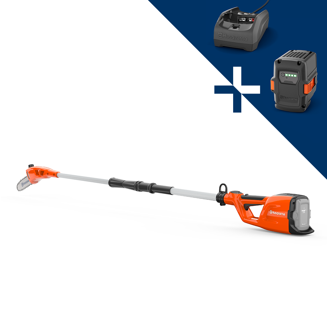 HUSQVARNA 120iTK4-P Stangsav inkl. batteri og lader Motorsav