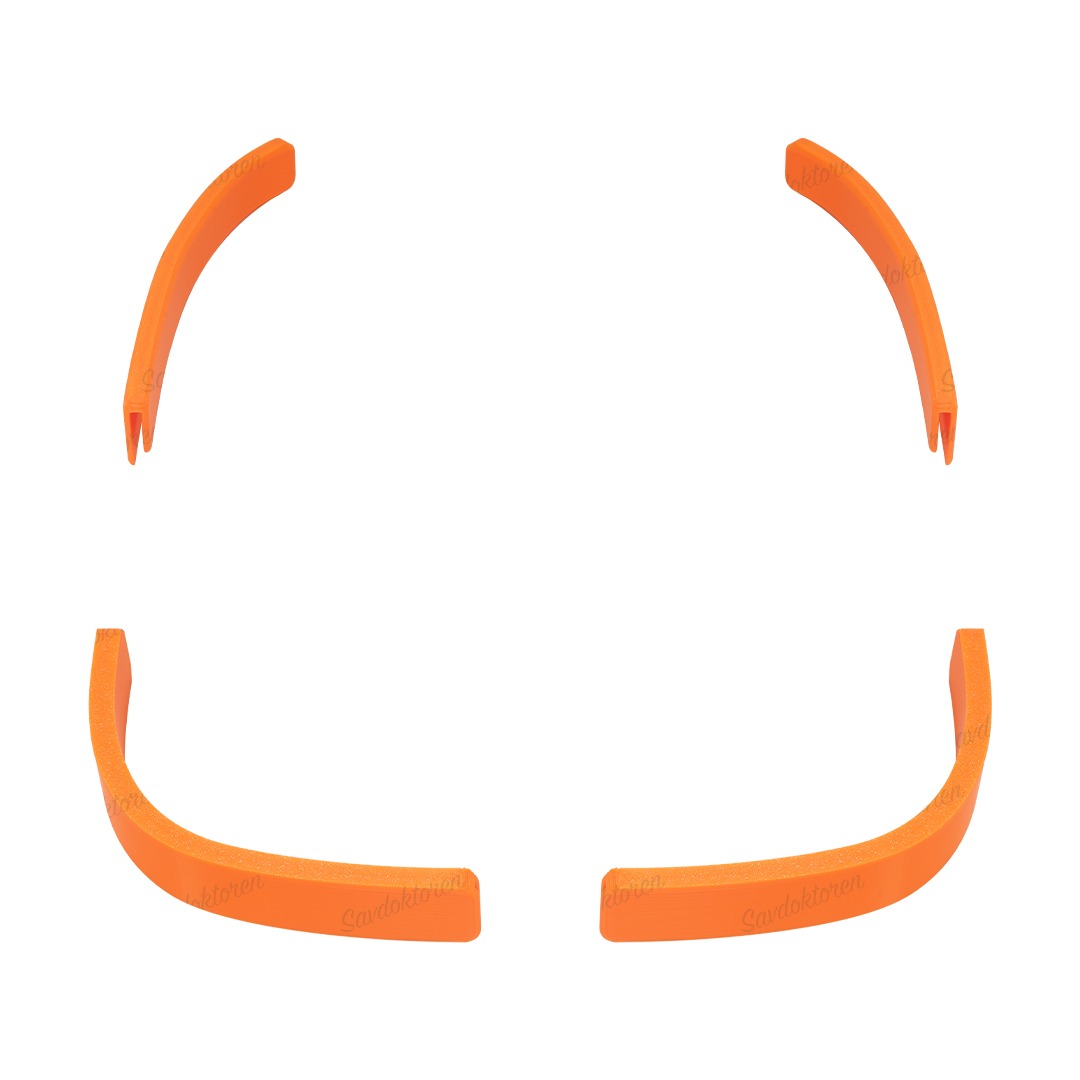Orange beskyttelsesskærme / bumper til Segway Navimow, i105E, i108E, i206 AWD, i208 i210 AWD