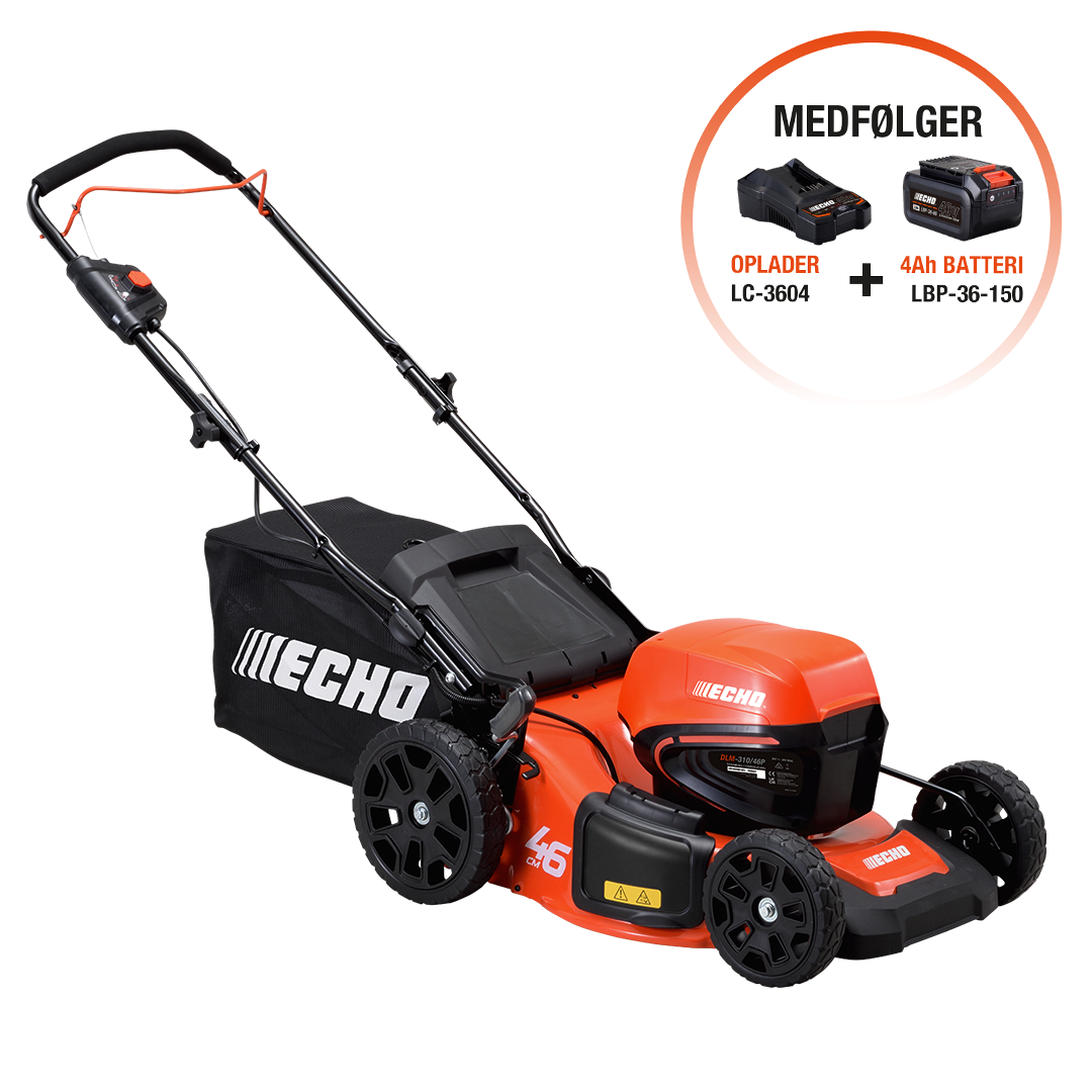 ECHO DLM-310/46P Plæneklipper - Med batteri og lader