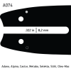 14" (35cm) / 3/8H / 1,3mm / 50 dl åben STIHL Light 04 Sværd  8.2mm rille