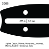 18"(45cm) / 3/8" / 1,5mm / 68 dl OREGON Sværd- og kædesæt til bla. Husqvarna og Jonsered