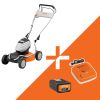 STIHL RMA 2 RPV Plæneklipper - Med batteri og lader