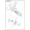 HUSQVARNA Forhjul til 320, 330X, 420, 430X, 440, 450X, 520, 550 EPOS