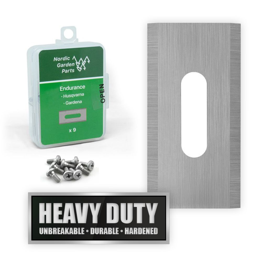 9 stk. NGP Rustfri Endurance knive til Husqvarna & Gardena main product photo