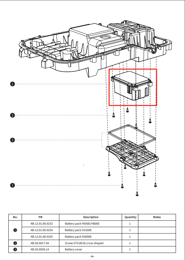 Segway Navimow Batteri t. H500E, H800E