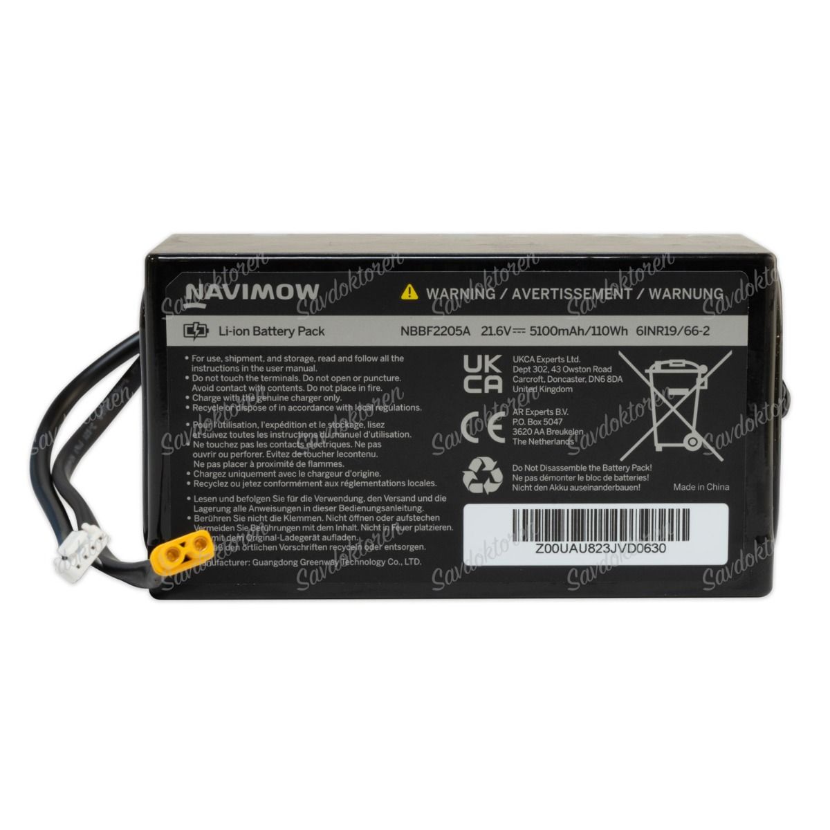Segway Navimow batteri til i108E main product photo