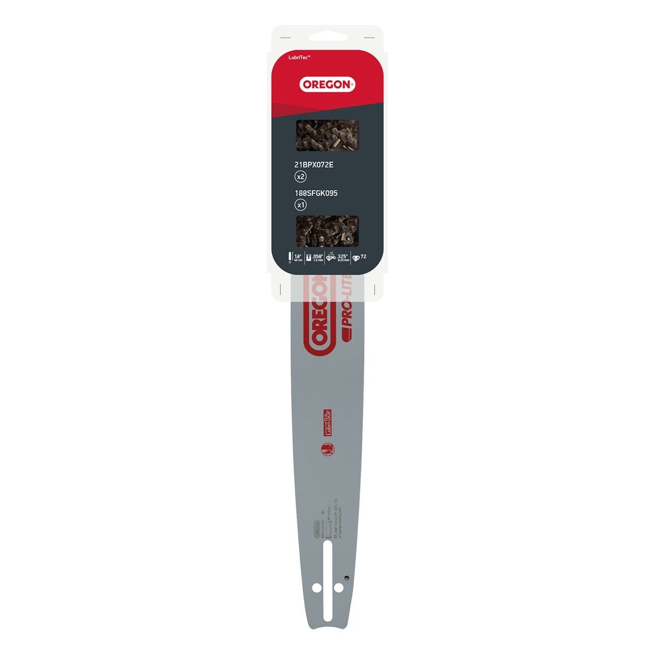 18"(45cm) / .325" / 1,5mm / 72 dl OREGON Sværd- og kædesæt til bla. Husqvarna og Jonsered main product photo