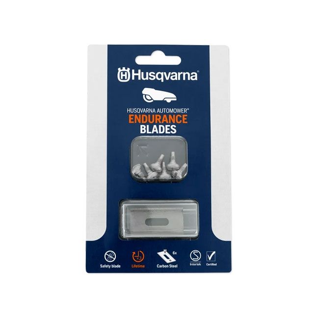 6 stk. HUSQVARNA Automower knive ENDURANCE HSS inkl. skruer main product photo