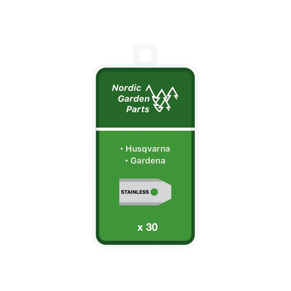 NGP - Rustfri Stålknive 0,75mm til Husqvarna & Gardena 30 stk
