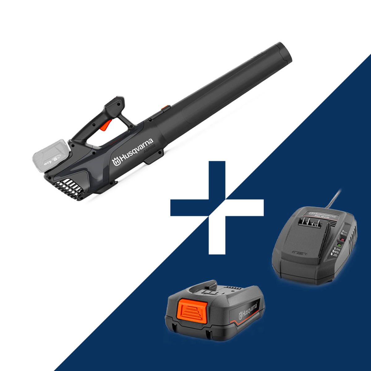 HUSQVARNA Aspire B8X-P4A Løvblæser - Med Batteri og lader main product photo