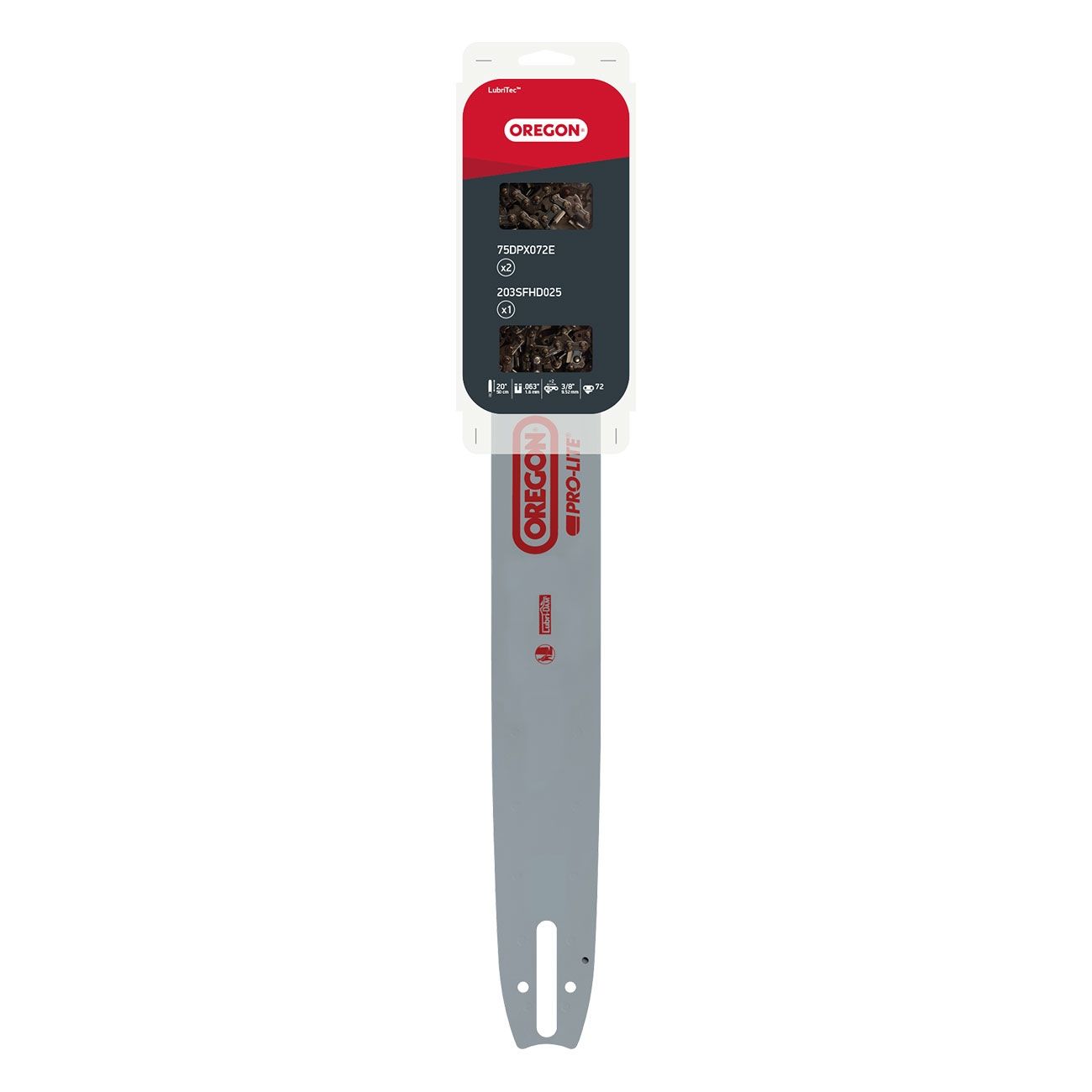 20"(50cm) / 3/8" / 1,6mm / 72 dl OREGON Sværd- og kædesæt til bla. STIHL main product photo