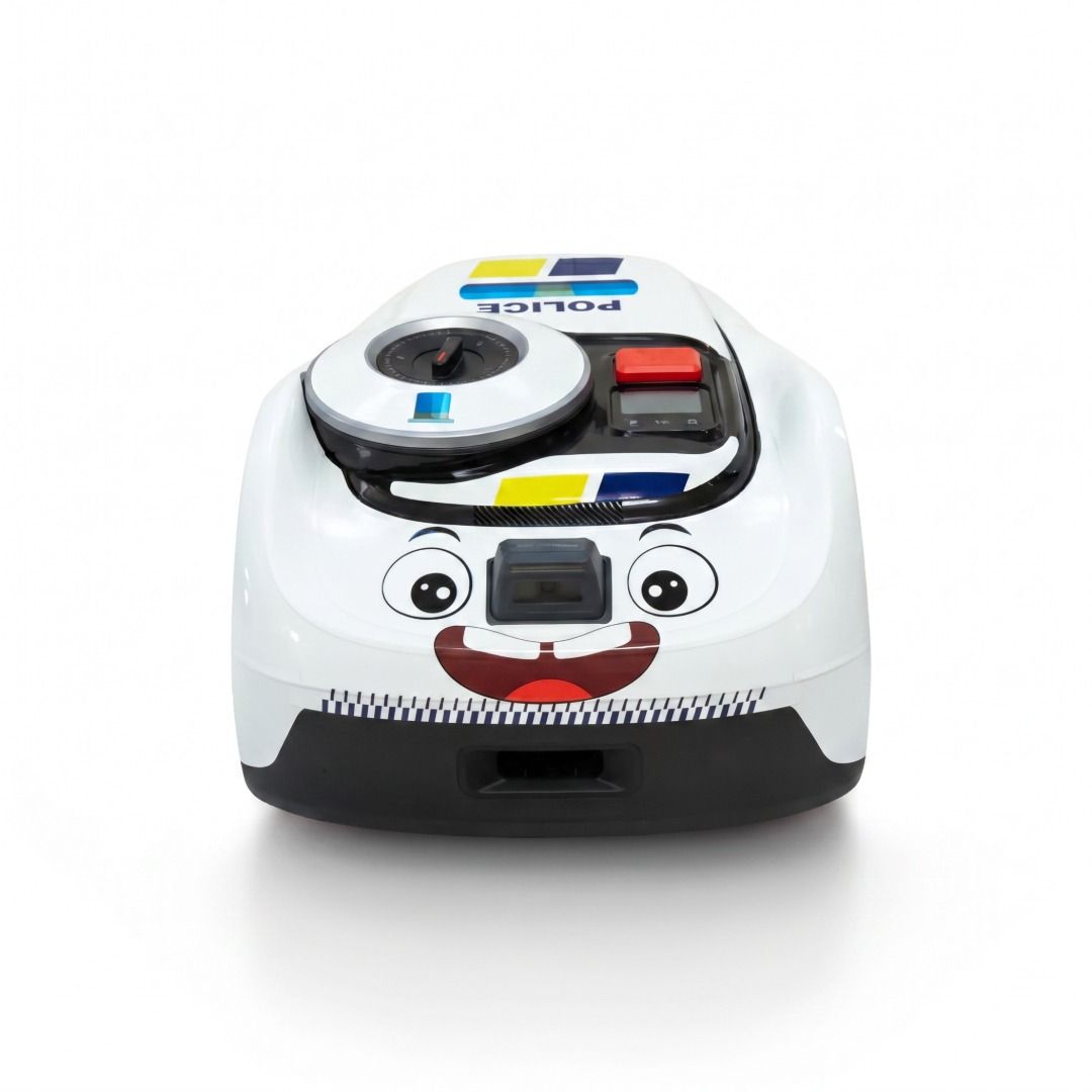 Politibil Hvid Skinds - Folie til Segway Navimow i105E, i108E, i206 AWD, i208 AWD, i210 AWD main product photo