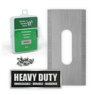 9 stk. NGP Rustfri Endurance knive til Husqvarna & Gardena
