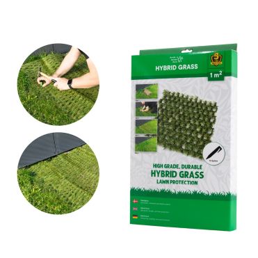 Hybridgræs 100 × 100 cm – til slidte områder efter robotplæneklipper