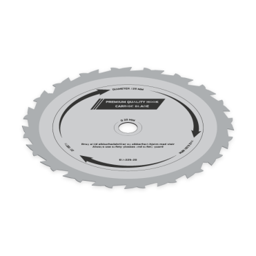 Hårdmetalsklinge (225x20mm)