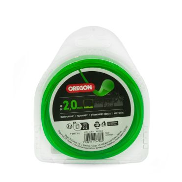 OREGON Grøn roundline Trimmersnøre (2,0mm x 15 m)