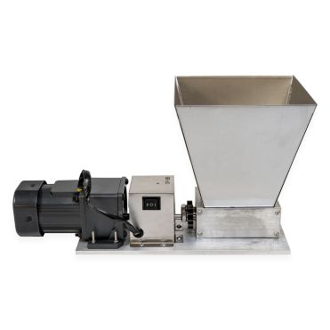 Motoriseret maltmølle med justerbare valser