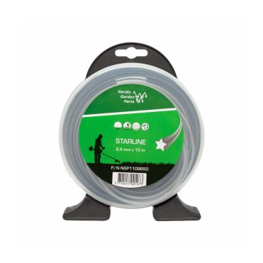 NGP Stjerneformet trimmersnøre (2,4 mm x 15 m)