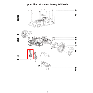 Segway Navimow Universalhjulsmodul til X-serie