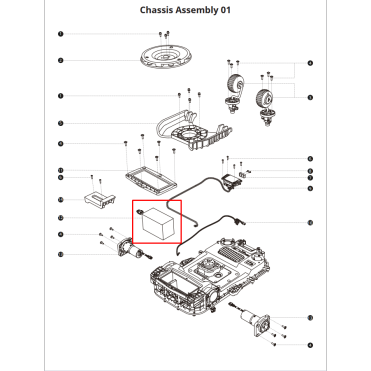Segway Navimow Batteri 5.1Ah passer til i208E AWD, i210E AWD, i210E Lidar Pro H206E, H210E