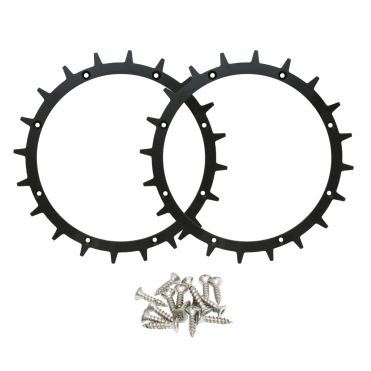 NGP Spikes til Worx Landroid S & M (Black Edition) - 185mm - inkl. skruer 