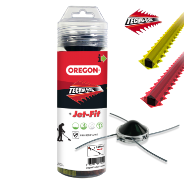 OREGON® Techniblade + Jet-Fit 4-snøret trimmerhoved