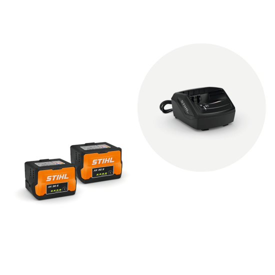 Startsæt med batteri 2x AK 30 S og oplader AL 101 main product photo