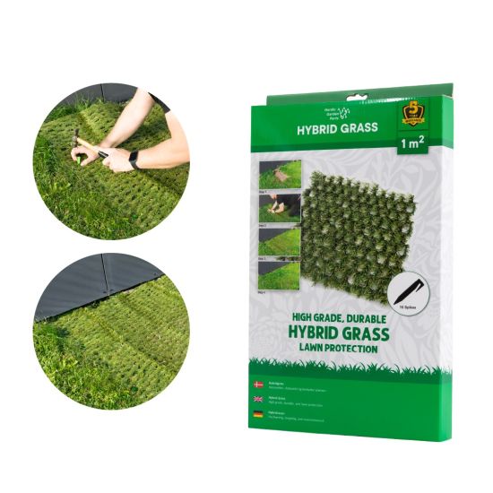 Hybridgræs 100 × 100 cm – til slidte områder efter robotplæneklipper main product photo