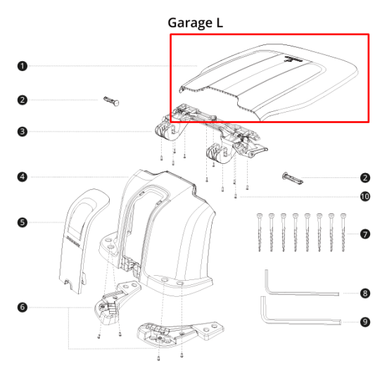 Segway Navimow Front Cover til Garage L main product photo