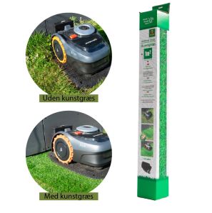 Kunstgræs til robotplæneklipper – under ladestation (100 × 100 cm)