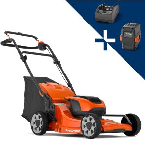 HUSQVARNA LC 142i Batteriplæneklipper inkl. batteri oplader