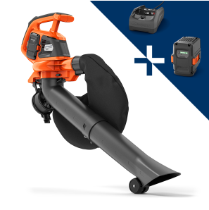 HUSQVARNA 120iBV Løvsuger/blæser - Med batteri og oplader