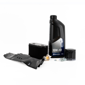 Servicekit til Husqvarna riders b.la. R214 & R214C (motor HS 413 AE & HS 452 AE) inkl. 3 knive - Combi 103cm