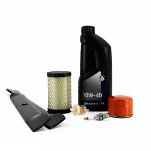 Servicekit inkl. 2 knive (42"/107cm) til Husqvarna traktorer b.la. TC 138 & TS 142 (motor Briggs & Stratton 4155, 4175)
