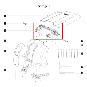 Segway Navimow Skaftbeslag Garage - passer til alle modeller