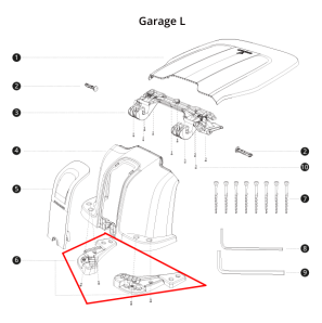 Segway Navimow Støttefod - passer kun på garage L