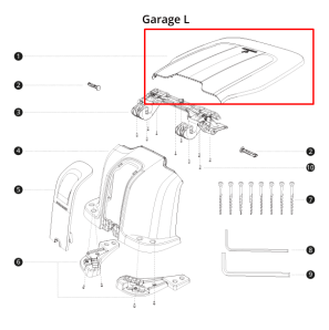 Segway Navimow Front Cover til Garage L 