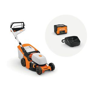Effektiv batteriplæneklipper til små plæner – STIHL RMA 443 V med Vario-hjultræk, bioklip og justerbar klippehøjde. Komfortabel og støjsvag drift. Køb den hos Savdoktoren.dk med fri fragt over 599,-.