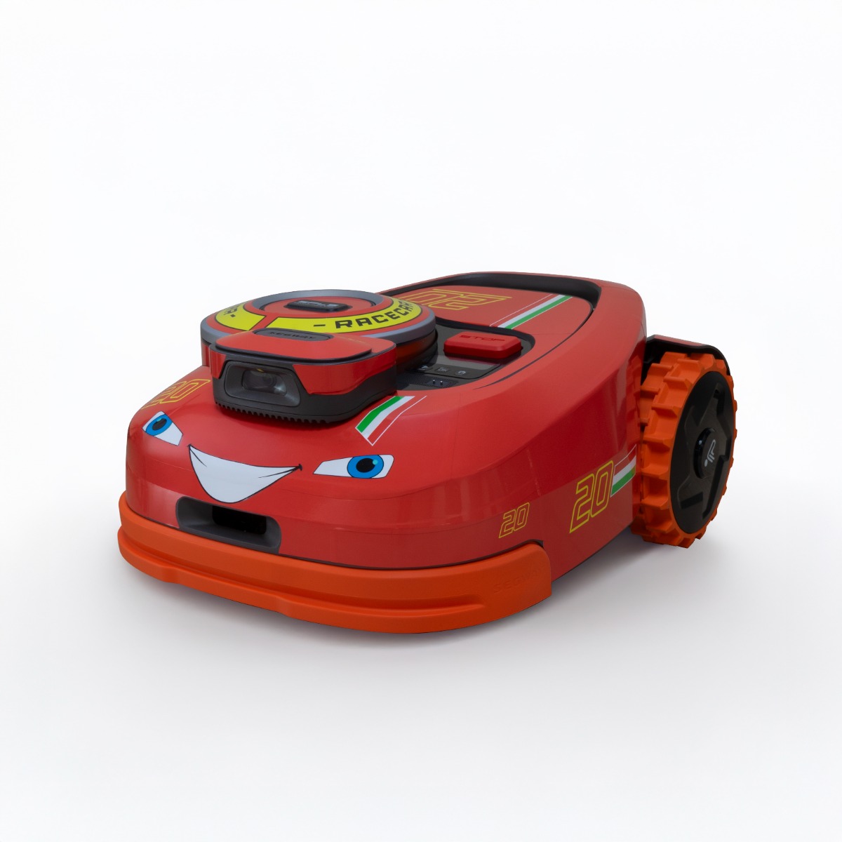 Racing Red Skinds - Folie til Segway Navimow H500E, H800E, H1500E, H3000E