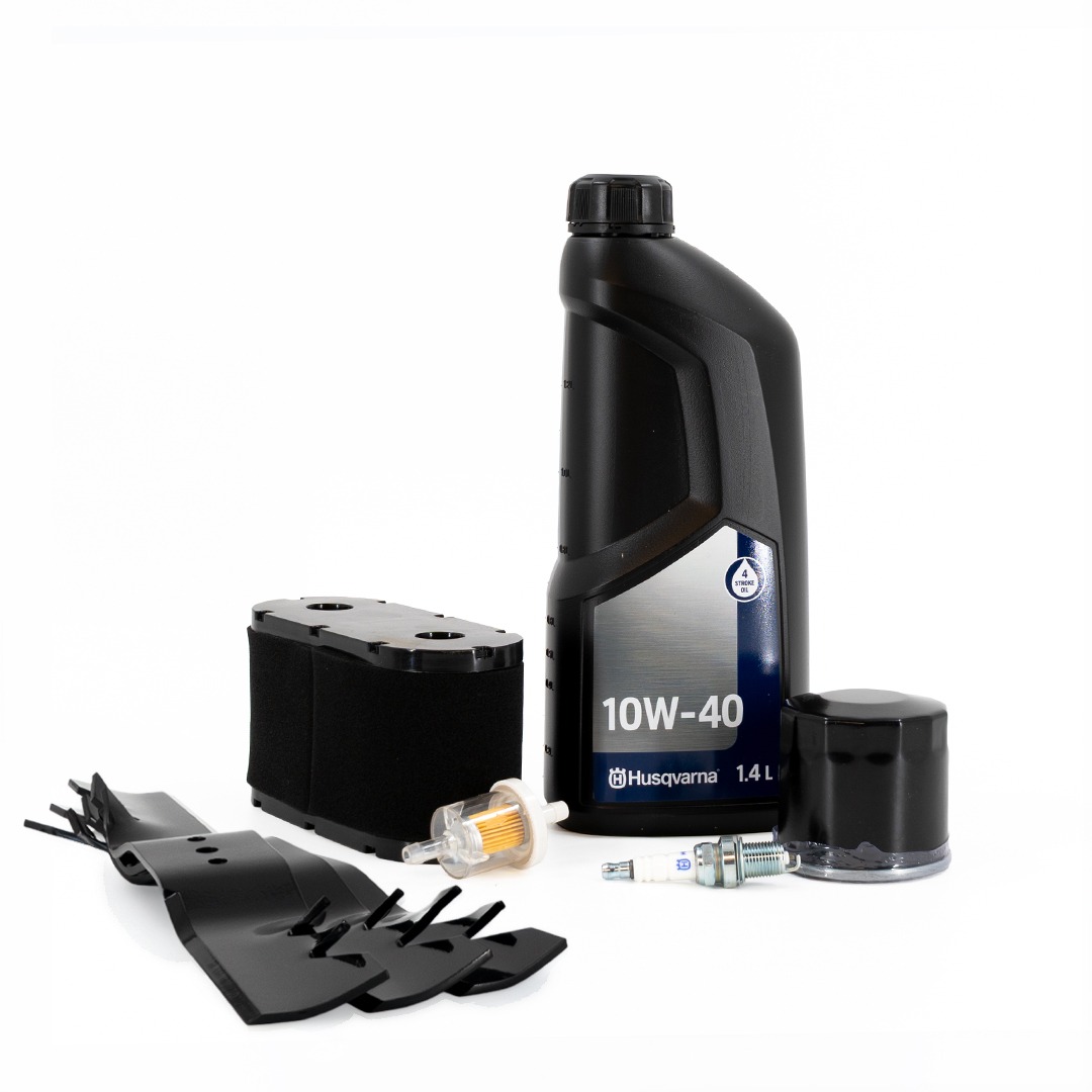 Servicekit inkl. 3 Gatorknive - Combi 103cm til Husqvarna riders b.la. R214 & R214C (motor HS 413 AE 452 AE)