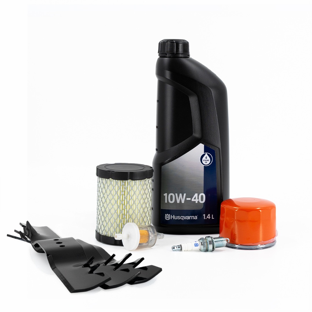 Servicekit inkl. 3 Gatorknive - Combi 94cm til Husqvarna riders b.la. R213C & FR2213MA (motor Briggs Stratton 3125)