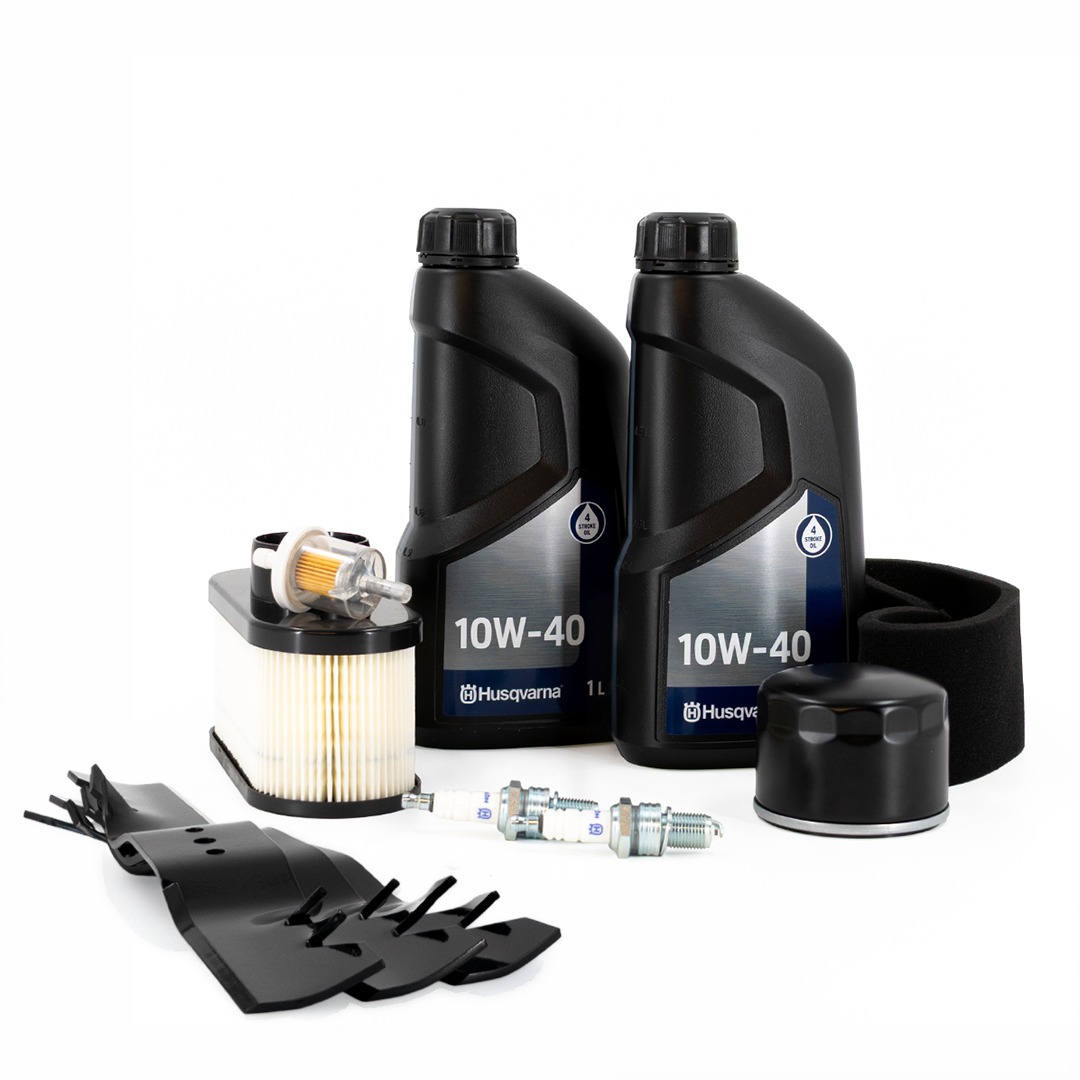 Servicekit inkl. 3 Gatorknive - Combi 103cm til Husqvarna riders b.la. R 316T & 418TS (motor Kawasaki FS481V FS541V)