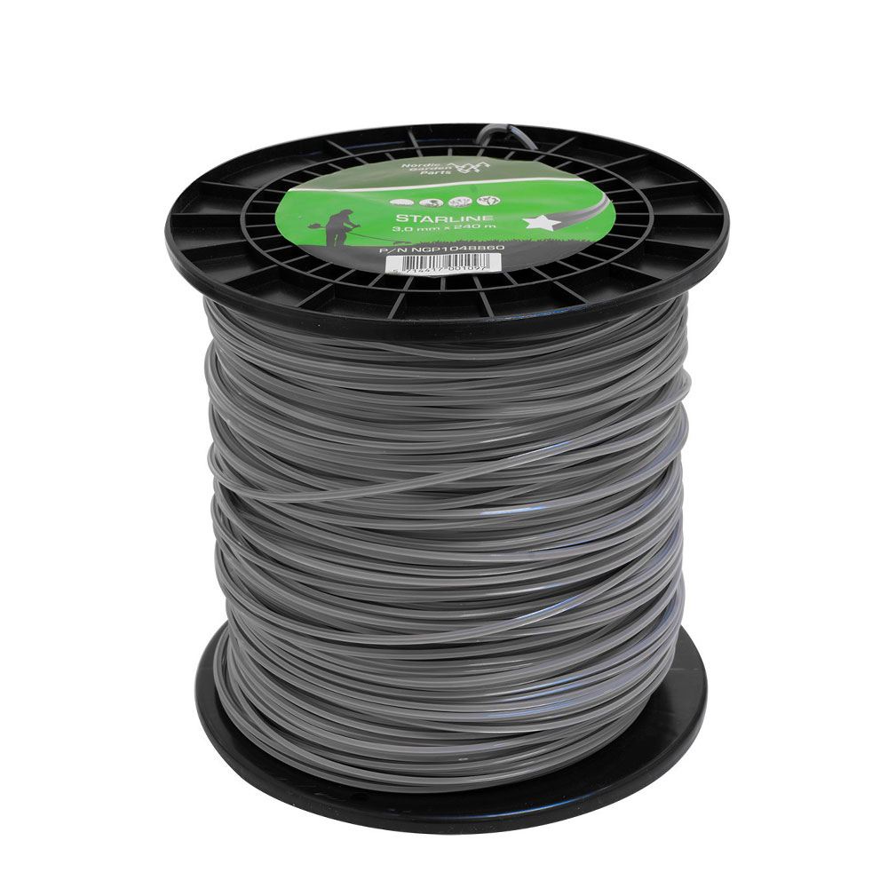 NGP Stjerneformet trimmersnøre (3,0mm x 240M)