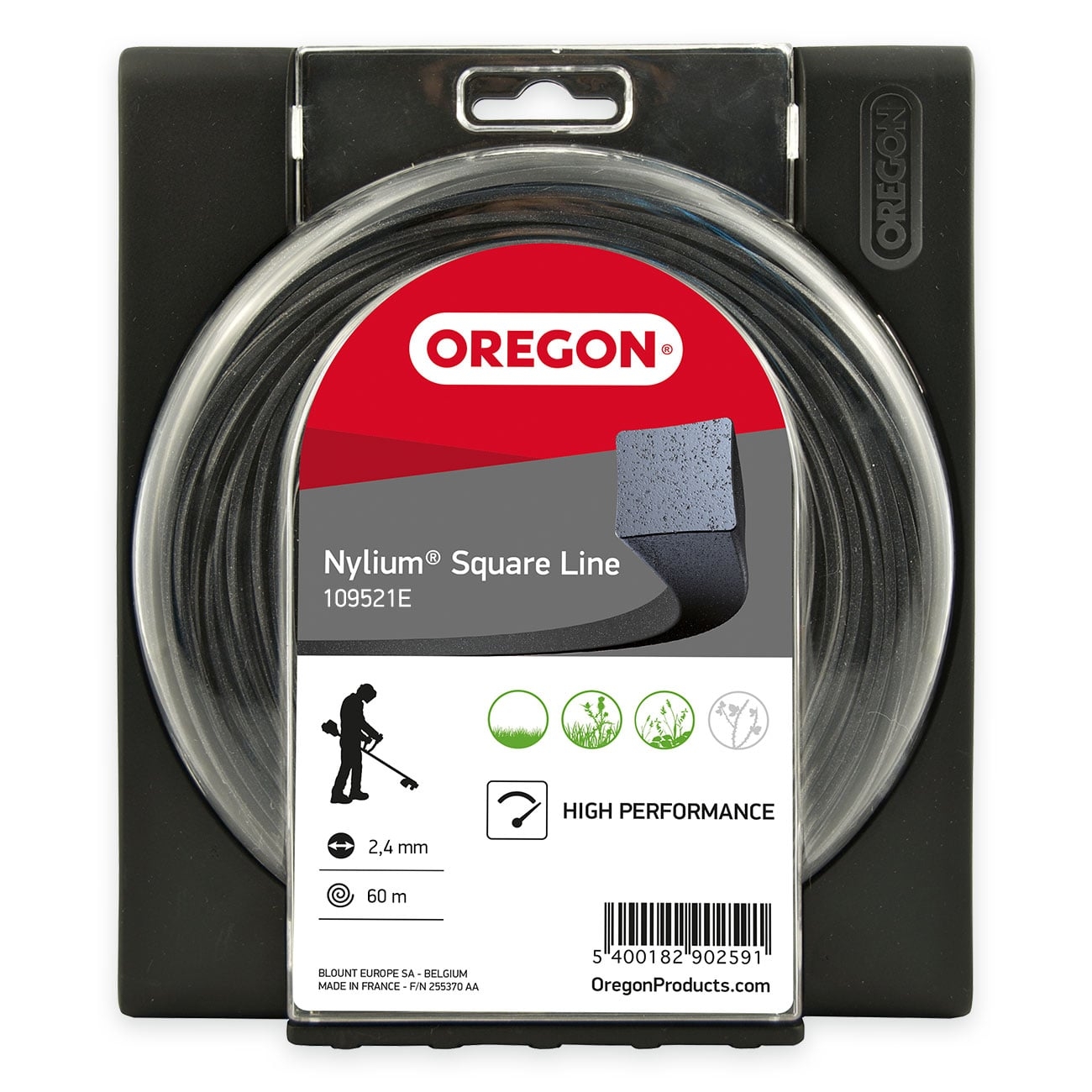 OREGON Squareline trimmersnøre (2,4 mm x 60 m)