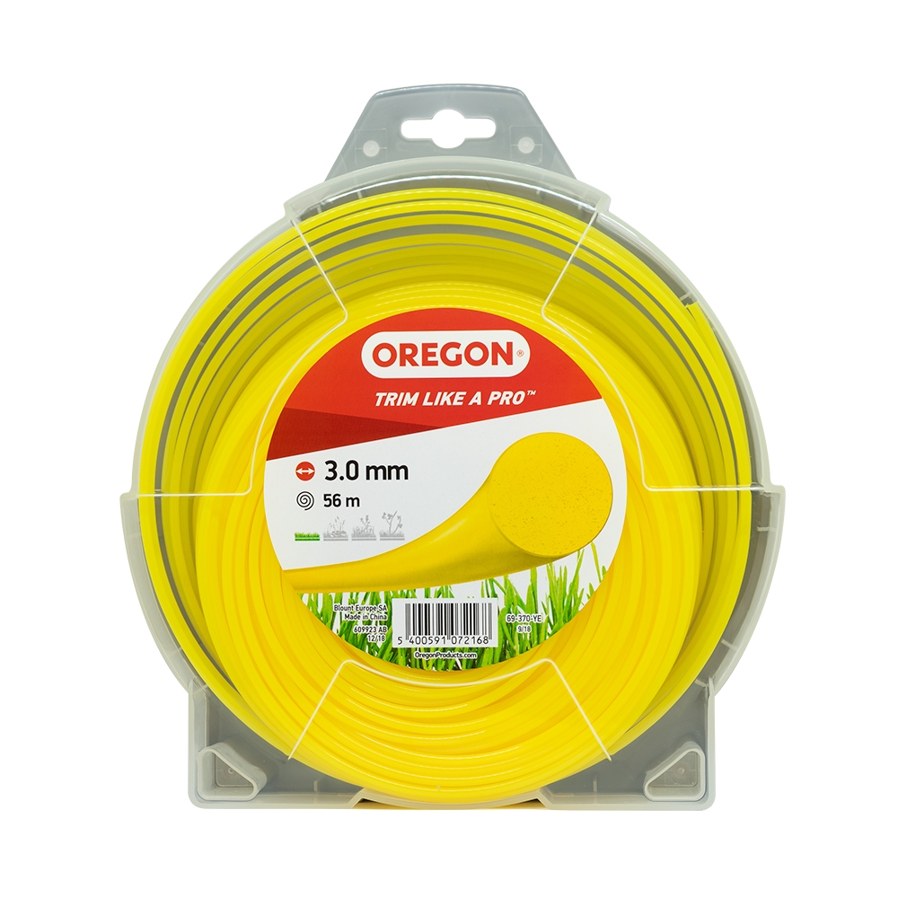 OREGON Gul Roundline Trimmersnøre (3,0mm x 56 m)