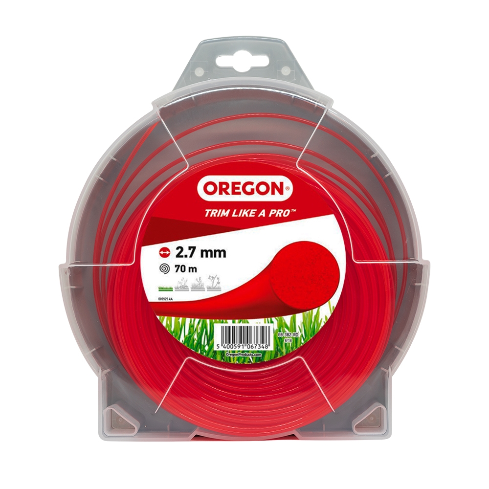 OREGON Rød Roundline Trimmersnøre (2,7 mm x 70 m)
