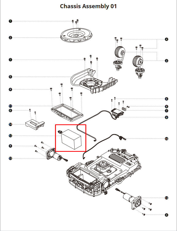 Segway Navimow Batteri 5.1Ah passer til i208E AWD, i210E Lidar Pro H206E, H210E