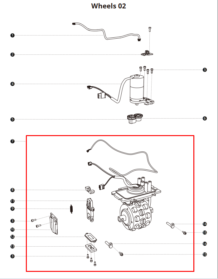 Segway Navimow - Drivmotor-enhed til baghjul