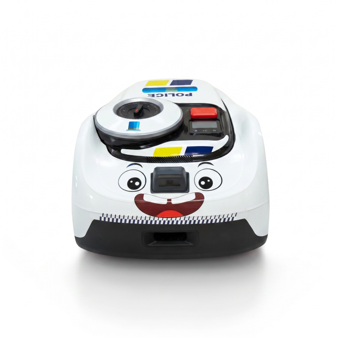 Politibil Hvid Skinds - Folie til Segway Navimow i105E, i108E, i206 AWD, i208 i210 AWD
